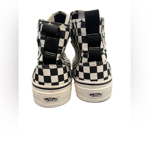 VANS Sentry WC Waffle Cup Marshmallow Checkerboard Hi Top Sneakers Rare Sz 6.5 - Picture 3 of 16